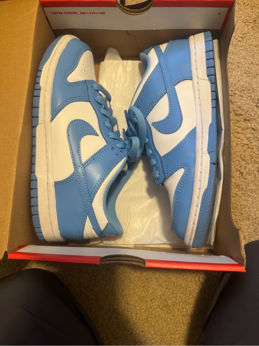 Nike Kids Low-Top Sneakers — Blue/White